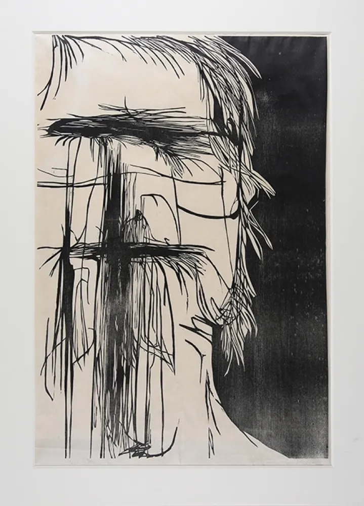 Grabado En Madera Baskin - Dead Saint