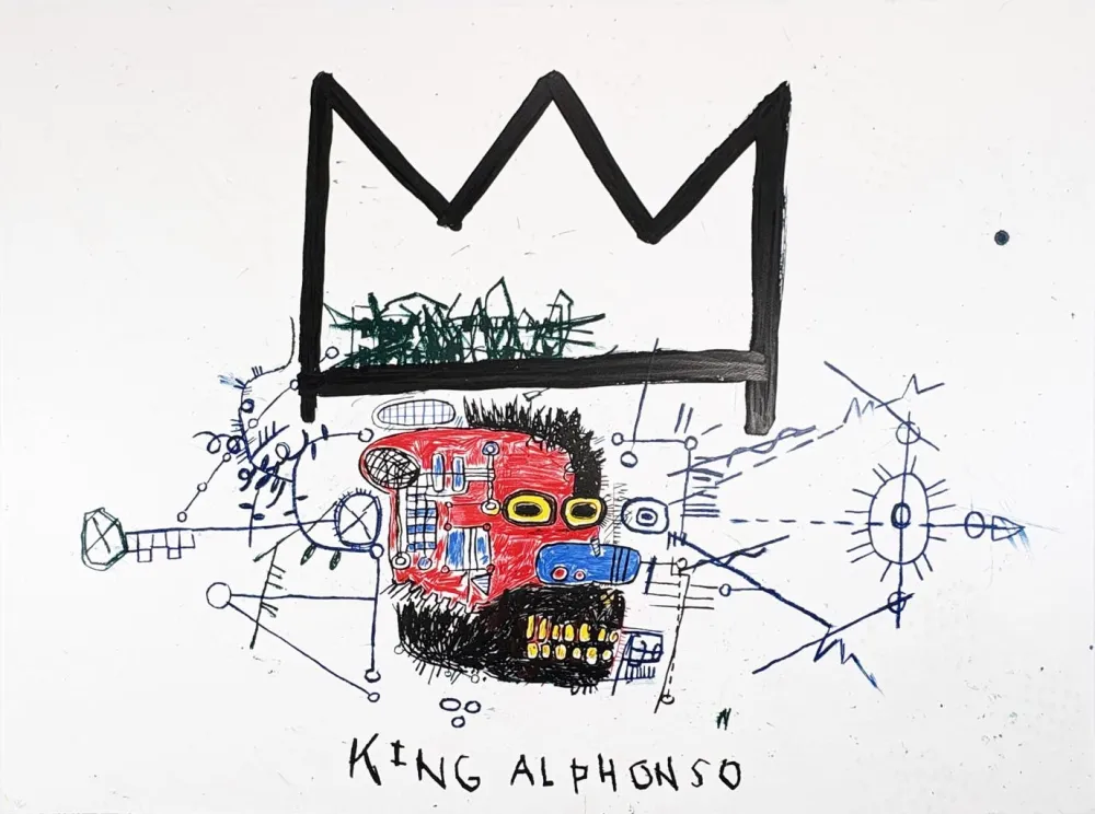 Serigrafía Basquiat - King Alphonso