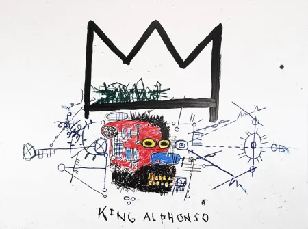 Serigrafía Basquiat - King Alphonso