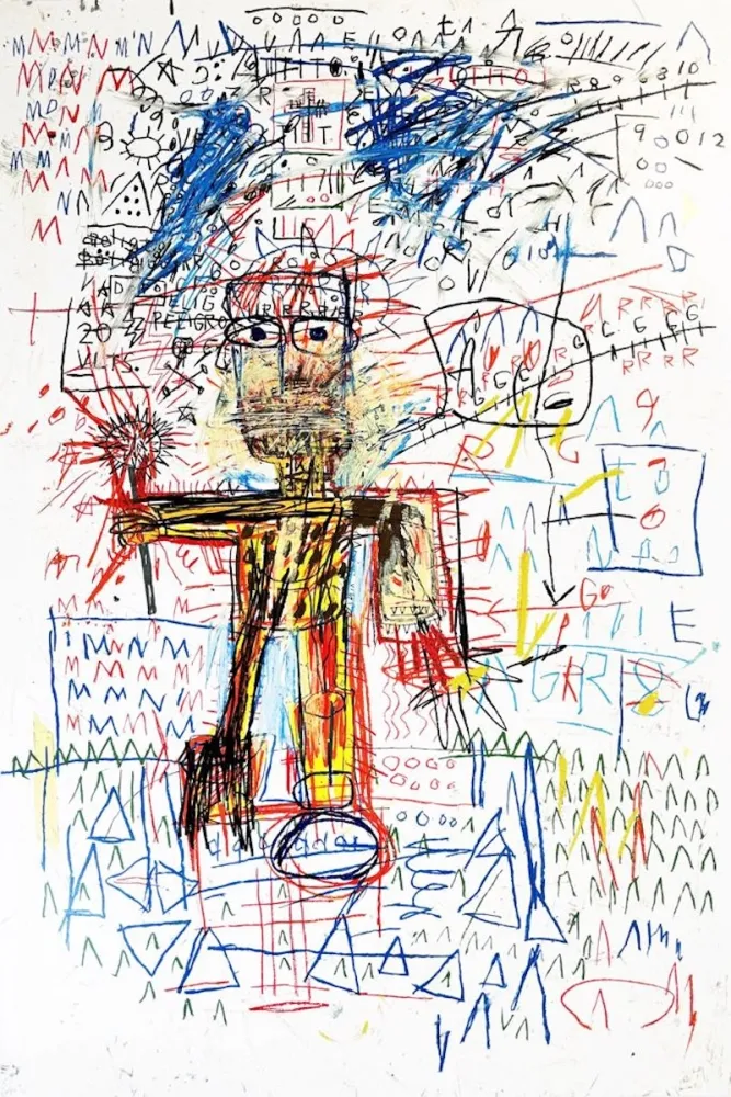 Serigrafía Basquiat - Untitiled IV from The Figures Portfolio
