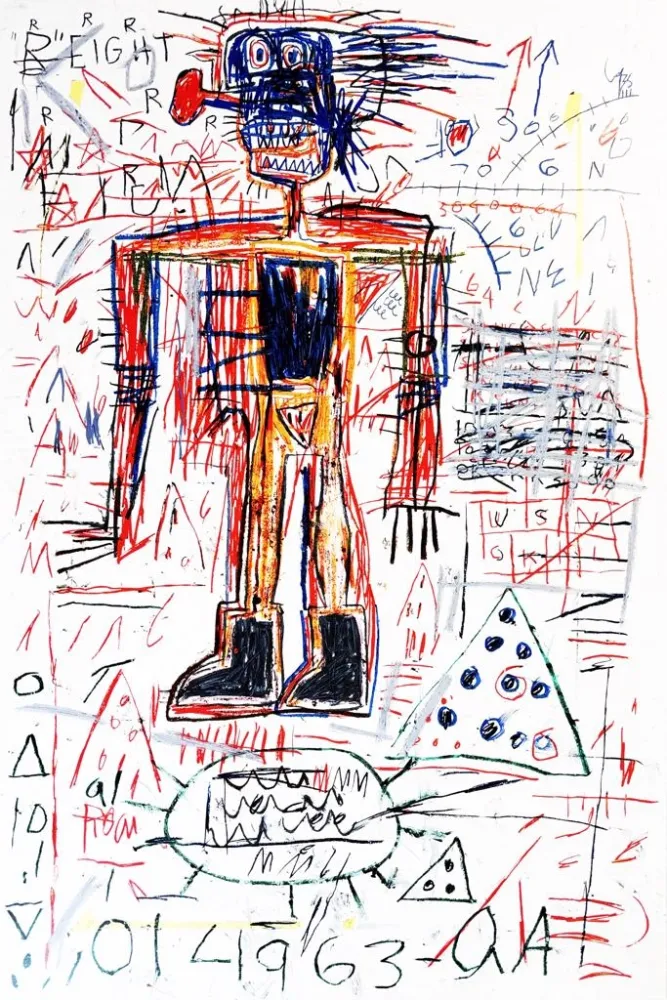 Serigrafía Basquiat - Untitled II from The Figures Portfolio
