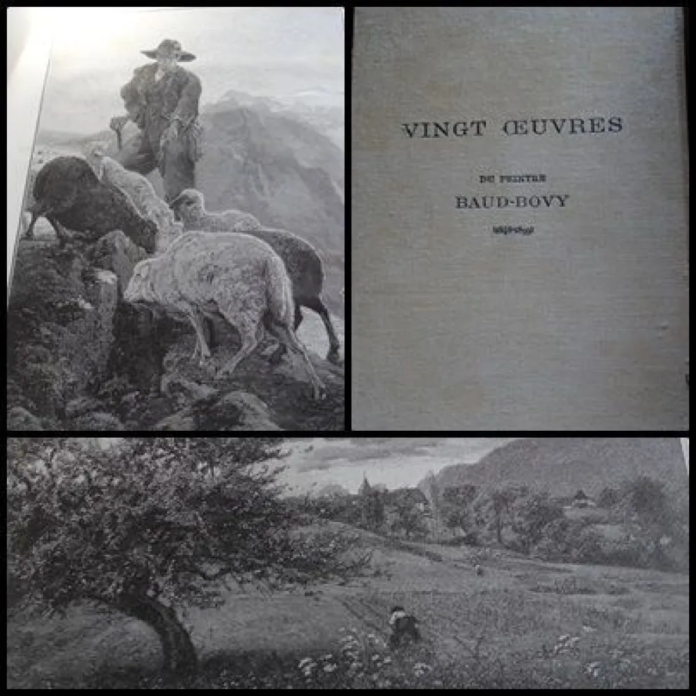 Grabado En Madera Baud-Bovy - Vingt oeuvres du peintre Baud-Bovy (1848-1899)