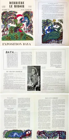 Libro Ilustrado Baya - Derrière le Miroir n° 6. BAYA. 6 lithographies en couleurs (( pour l'exposition de 1947 à la Galerie Maeght)