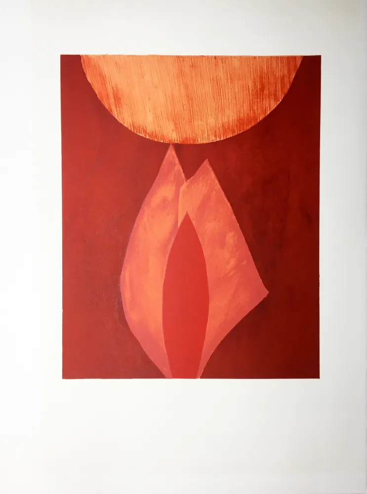 Litografía Bazaine - AFF AVT MAM (BLASONS). Lithographie originale de 1975.