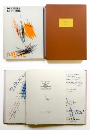 Libro Ilustrado Bazaine - BAZAINE. Derrière le miroir, n° 197.‎ 1972. TIRAGE DE LUXE SIGNÉ.