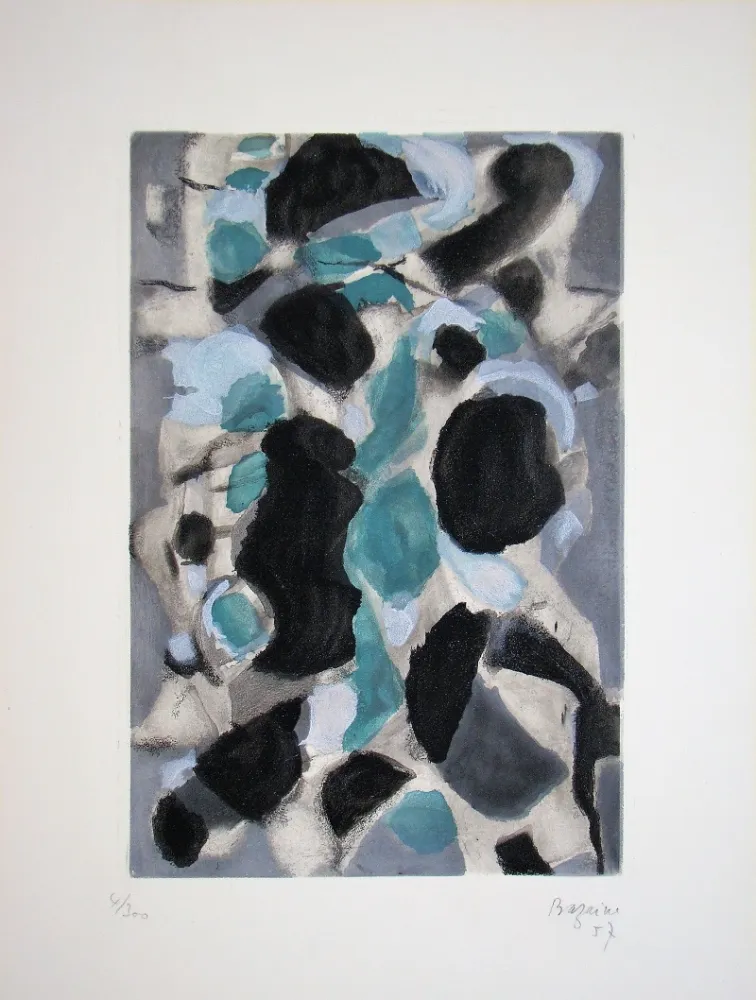 Aguafuerte Bazaine - Composition, 1957
