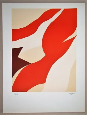 Litografía Bazaine - Composition 1974