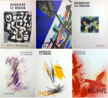 Libro Ilustrado Bazaine - DERRIÈRE LE MIROIR. BAZAINE. Collection complète des 6 volumes de la revue DERRIÈRE LE MIROIR consacrés à Jean Bazaine (parus de 1949 à 1975).