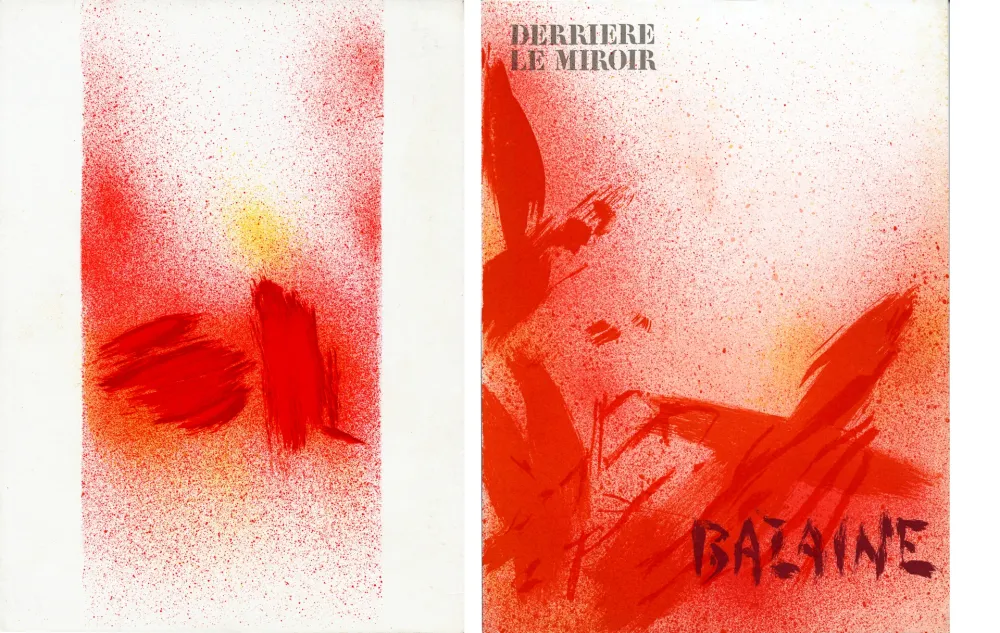 Libro Ilustrado Bazaine - DERRIÈRE LE MIROIR N° 215. BAZAINE. Octobre 1975 (7 lithographies originales).