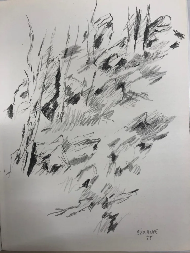 Litografía Bazaine - Dessin 1955