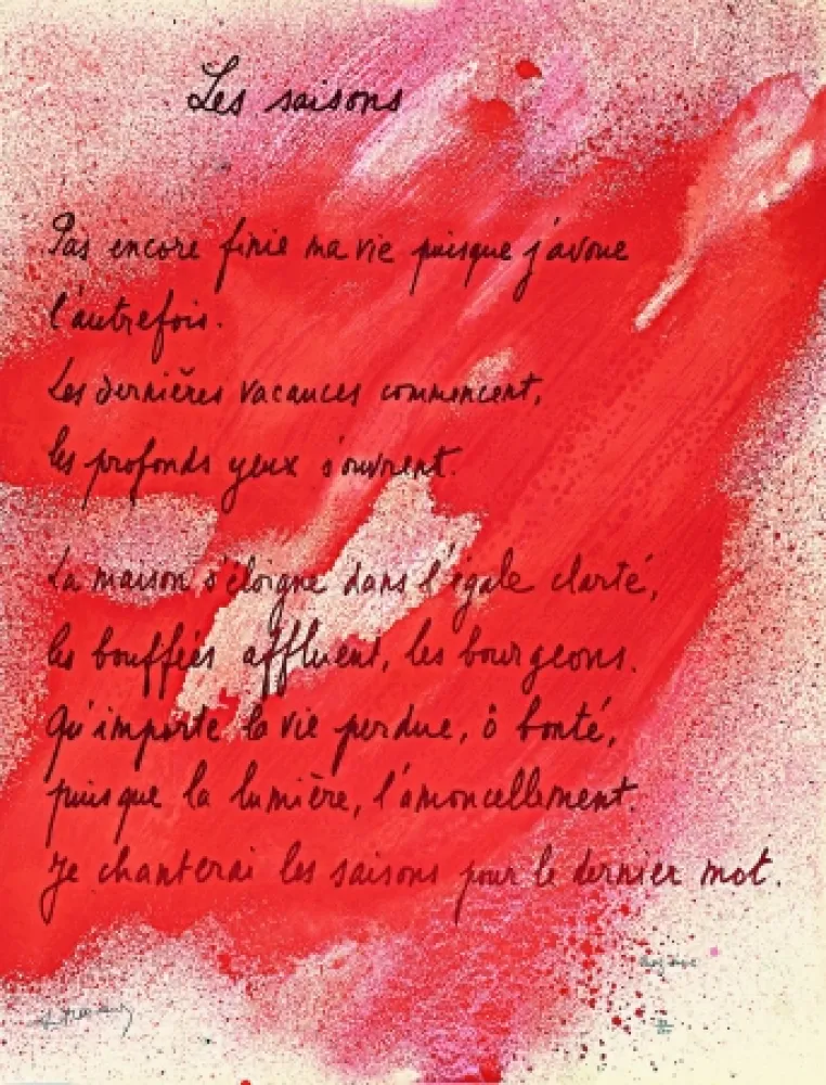 Litografía Bazaine - Placard Frenaud