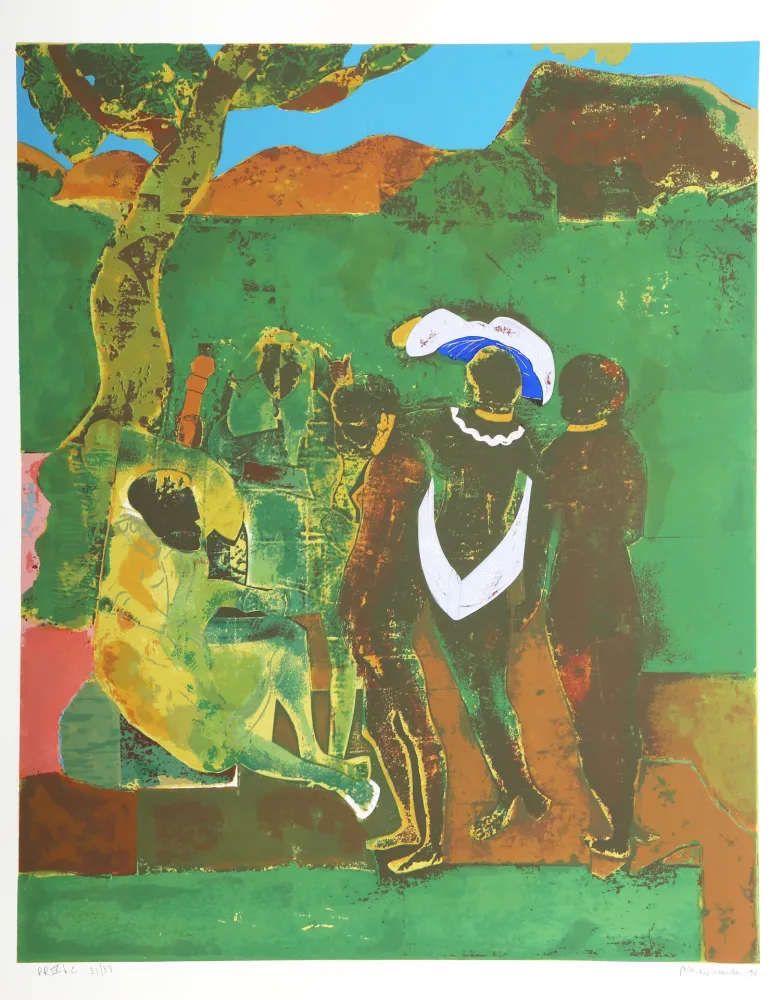 Serigrafía Bearden - Prologue to Troy