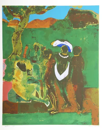 Serigrafía Bearden - Prologue to Troy