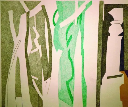 Litografía Beaudin - Bois