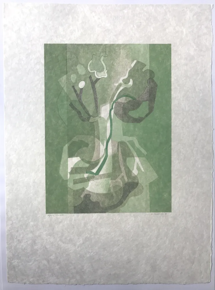 Litografía Beaudin - Fleurs I