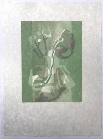 Litografía Beaudin - Fleurs I