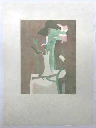 Litografía Beaudin - Fleurs II