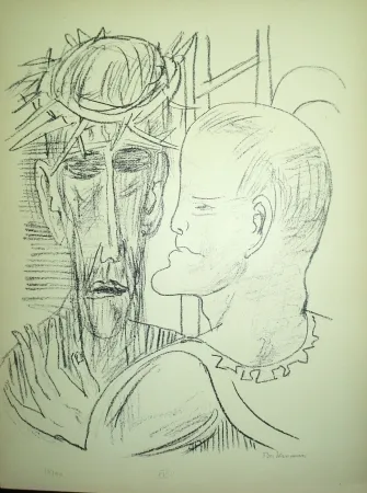 Litografía Beckmann - Christ and Pilate