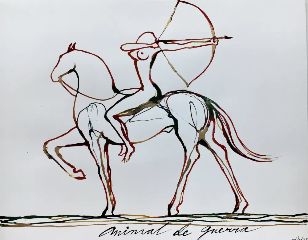 Serigrafía Bedia - Animal de Guerra