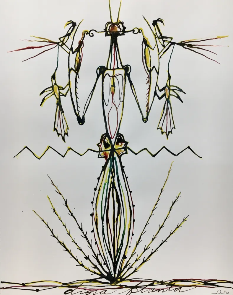 Aguatinta Bedia - Diosa Planta