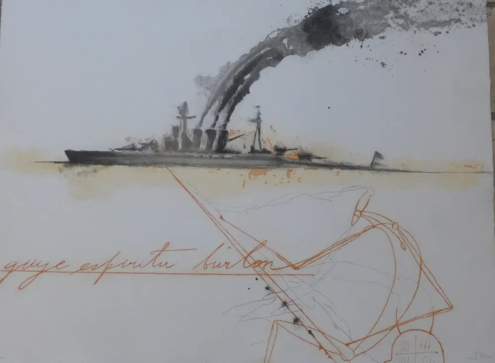 Grabado Bedia - Güije espíritu burlón