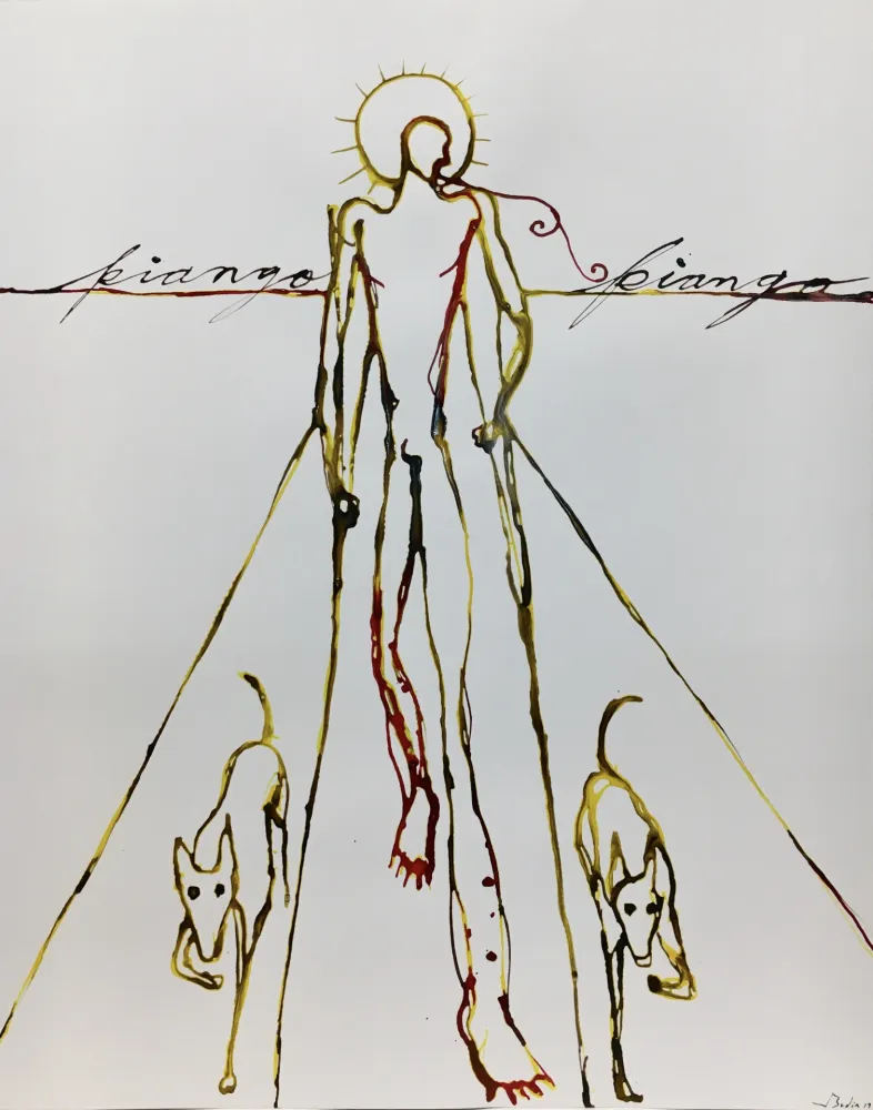 Serigrafía Bedia - Piango, Piango