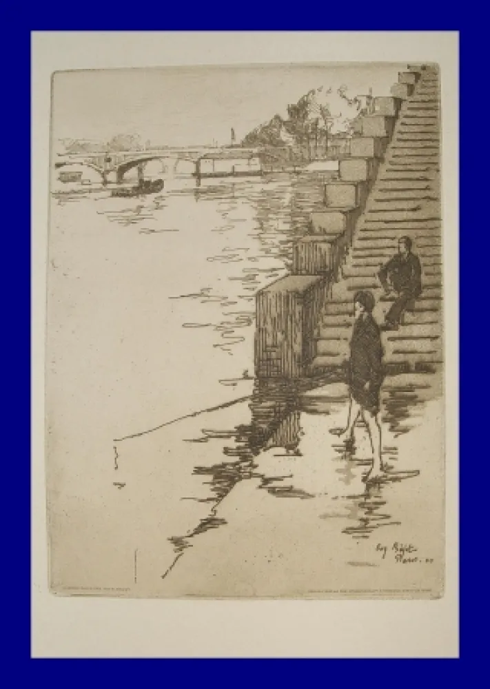 Aguafuerte Y Aguatinta Bejot - L'escalier