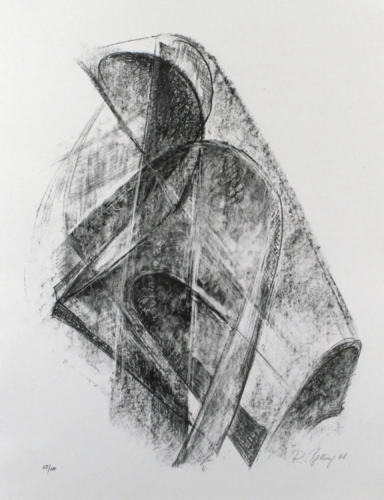 Litografía Belling - Entwurf für eine Plastik