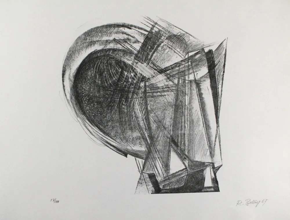 Litografía Belling - Entwurf für Metallplatten und Draht II 