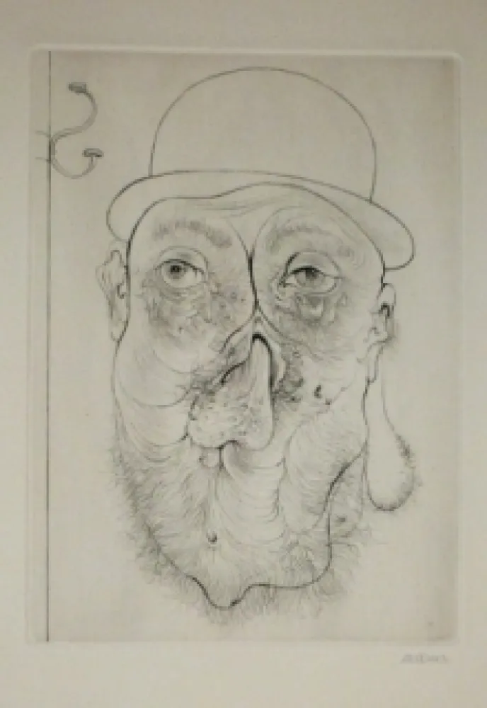 Grabado Bellmer - A Sade 10