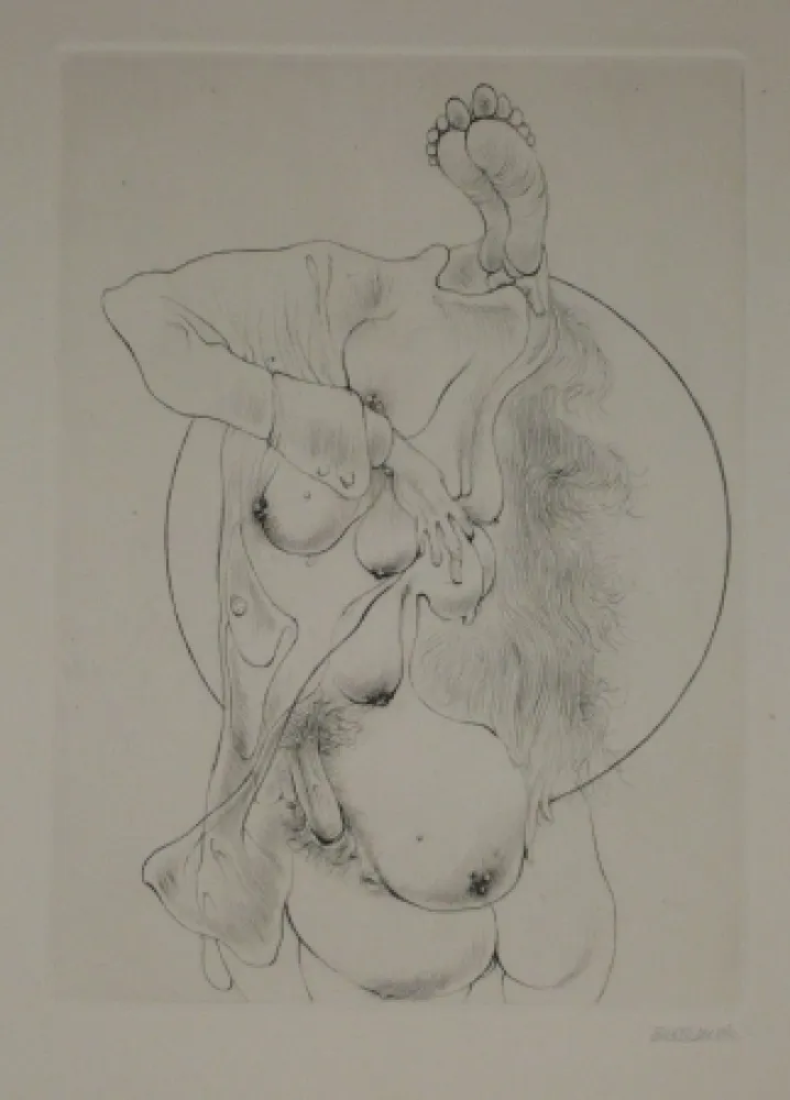 Grabado Bellmer - A Sade 2