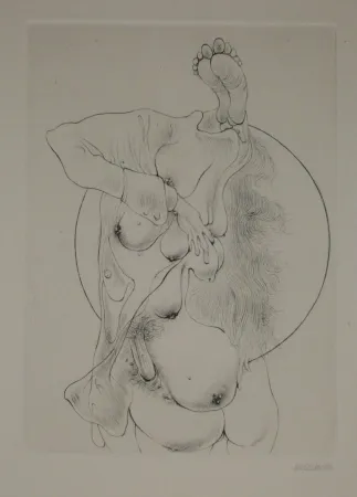 Grabado Bellmer - A Sade 2