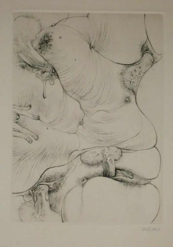 Grabado Bellmer - A Sade 3