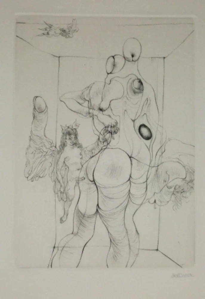 Grabado Bellmer - A Sade 4