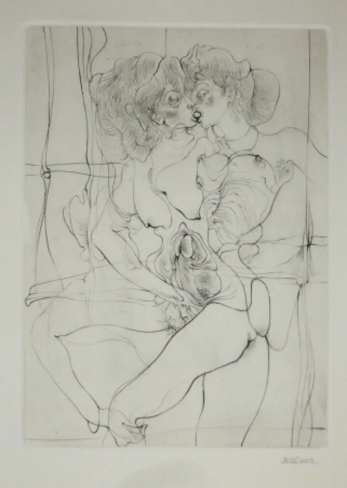 Grabado Bellmer - A Sade 7