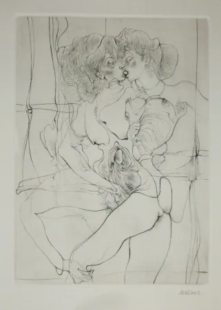 Grabado Bellmer - A Sade 7