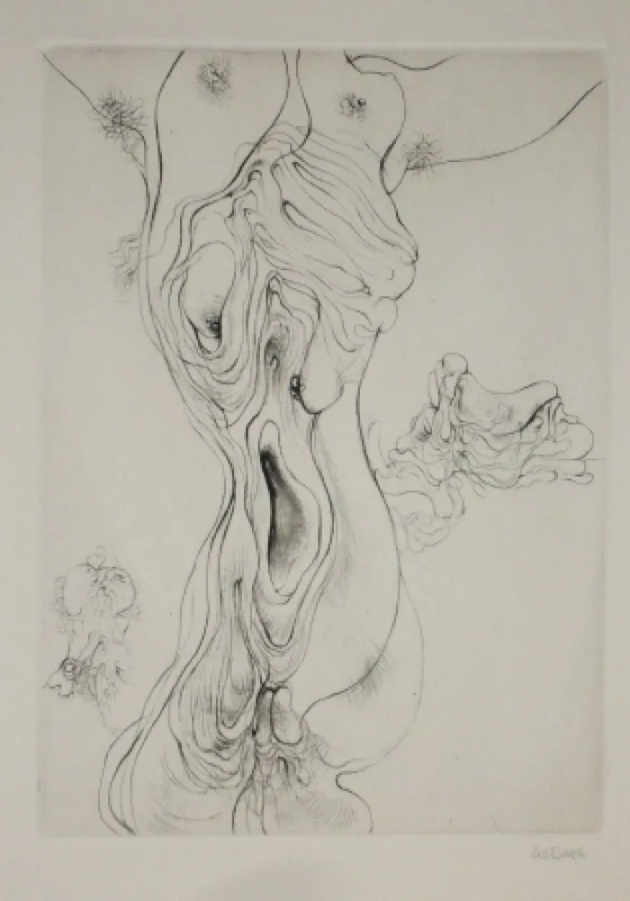 Grabado Bellmer - A Sade 8