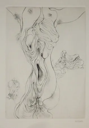 Grabado Bellmer - A Sade 8