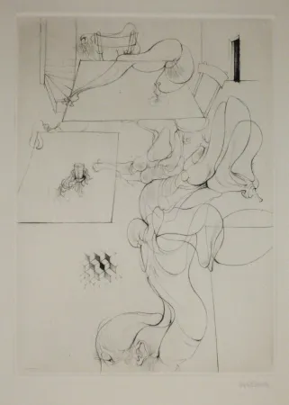 Grabado Bellmer - A Sade 9