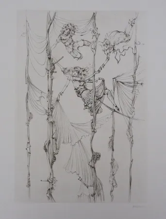 Aguafuerte Y Aguatinta Bellmer - Acrobates