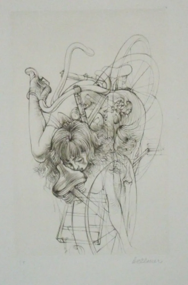 Aguafuerte Y Aguatinta Bellmer - Bicyclette