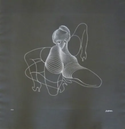 Grabado Bellmer - Céphalopode double