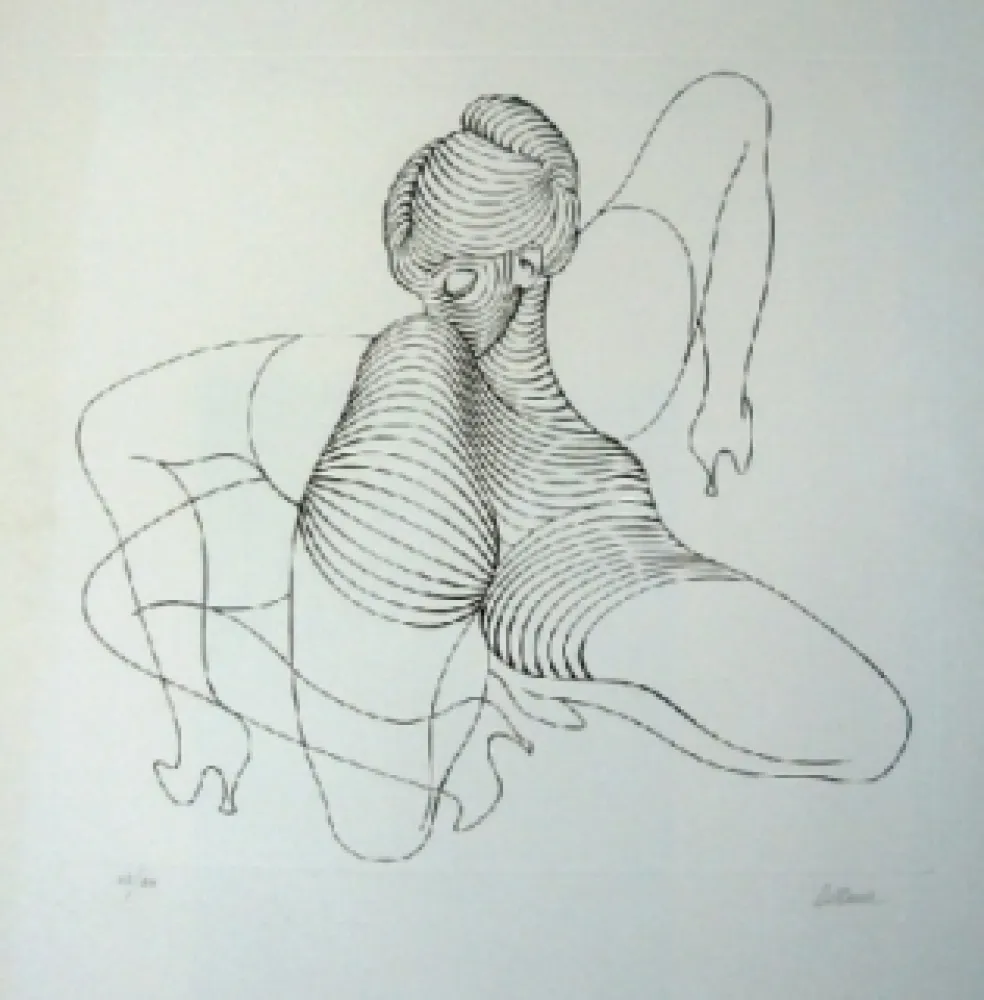 Aguafuerte Bellmer - Cephalopode double