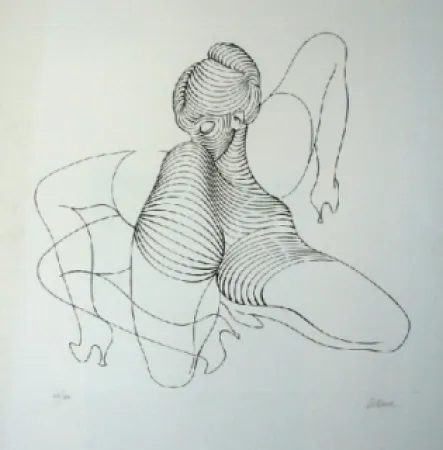 Aguafuerte Bellmer - Cephalopode double