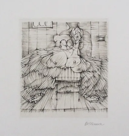 Aguafuerte Y Aguatinta Bellmer - Chaise Napoléon