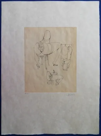 Grabado Bellmer - Elle s'est assise