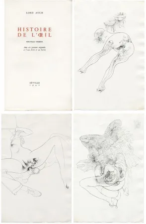 Libro Ilustrado Bellmer - Georges Bataille. HISTOIRE DE L'OEIL. Nouvelle version. Avec six gravures originales à l'eau-forte et au burin