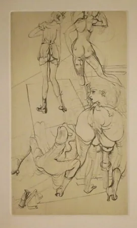 Aguafuerte Bellmer - Gravure inedite