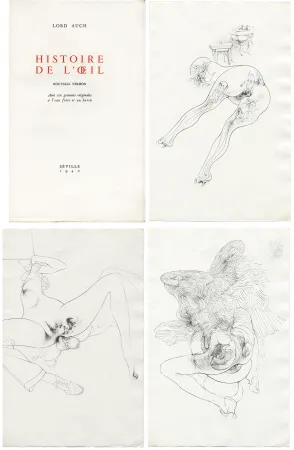 Libro Ilustrado Bellmer - HISTOIRE DE L'OEIL. Nouvelle version. Avec six gravures originales à l'eau-forte et au burin.