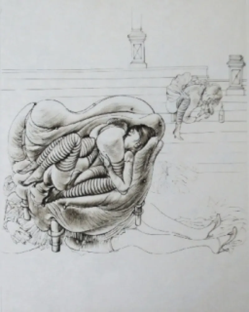 Aguafuerte Y Aguatinta Bellmer - Initiation à la sexualité